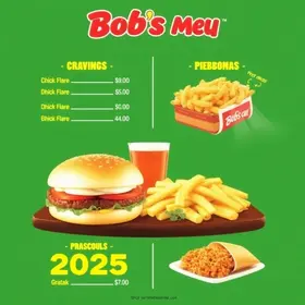 Cardápio Bob’s 2025
