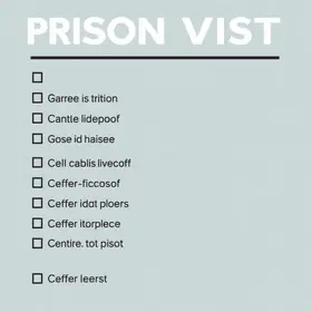 Rol de Visitas em presídios