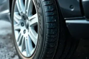 detalhe no pneu